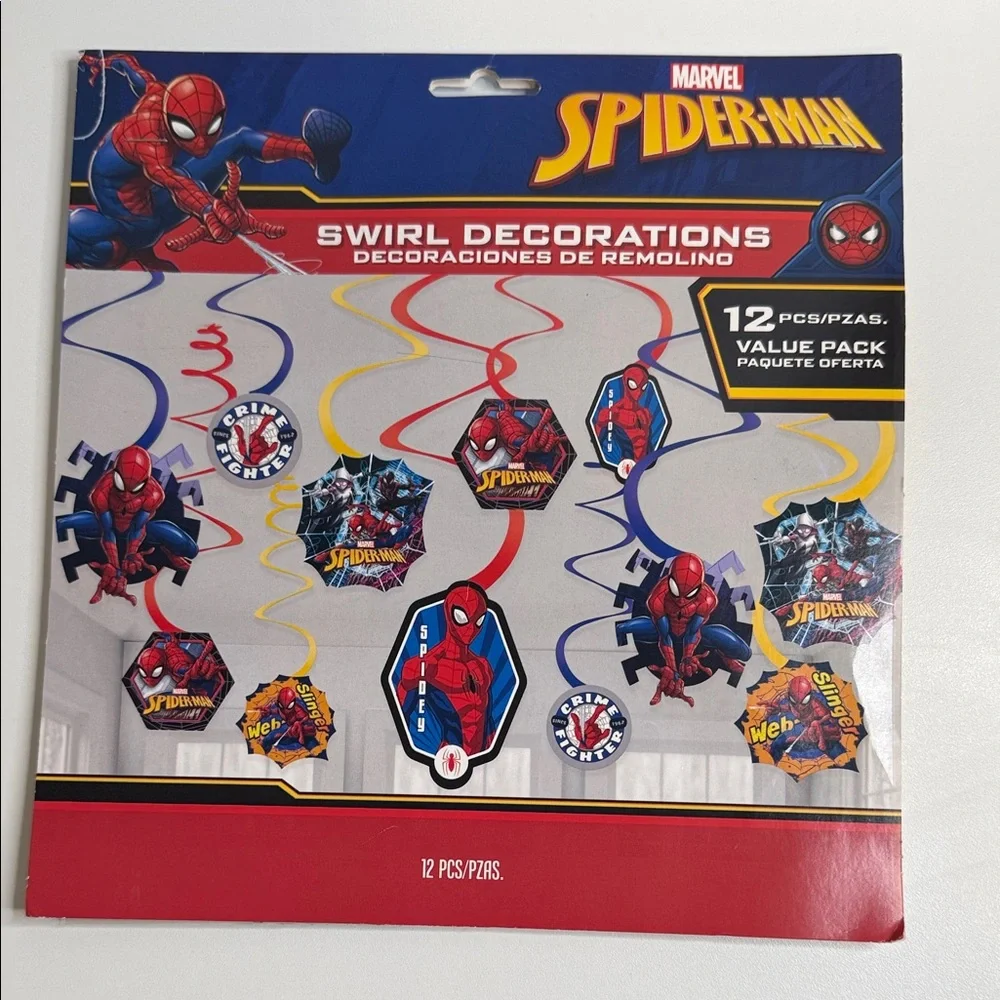 Marvel Spider-Man Party decoration Swirl Set